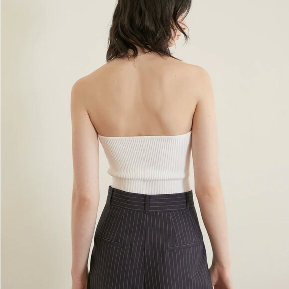 NWOT Pixie Market Cass Bustier Strapless Knit Top (Small) - Picture 2 of 5